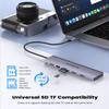 Getatek 10Gbps USB C Hub, USB-C Laptop Docking Station, 8in1 Triple Display Docking Station for Dell Hp Lenovo Surface Windows (Dual HDMI+ DisplayPort + PD3.0 100W +SD TF Card Reader +10GB USB Port) view 4