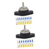 Uonlytech 2sets Terminal Block Bus Bar Distribution Junction Post for Automotive Rvs Boats Easy Installation Design Professional Workmanship Includes Screws and Terminals view 1