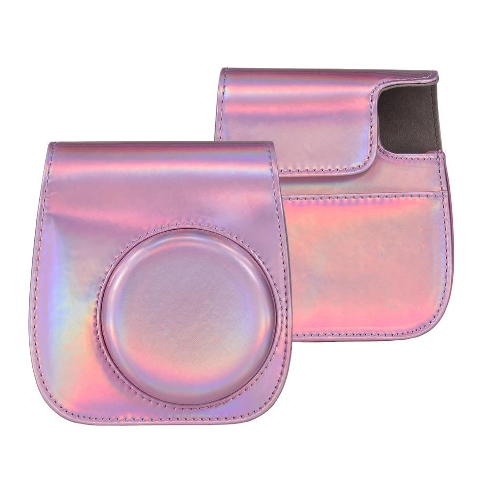 Andoer Instant Camera Storage Case PU Leather Magnetic Buckle with Shoulder Strap Compatible with Fujifilm Instax Mini 12/11/9/8, Multi-coloured