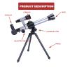 Ideal Swan Telescope for Kids 8-12, 20x 30x 40x, Starter Spyglass Compass view 3
