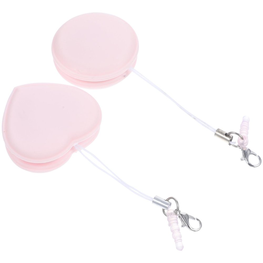 DEARMAMY Lens Cleaner 2Pcs Pink Macaron Phone Screen Cleaner Heart-Shaped Macaron Mobile Phone Screen for Screen Eyeglasses Camera Cleaning