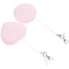 DEARMAMY Lens Cleaner 2Pcs Pink Macaron Phone Screen Cleaner Heart-Shaped Macaron Mobile Phone Screen for Screen Eyeglasses Camera Cleaning view 1