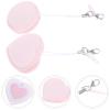 DEARMAMY Lens Cleaner 2Pcs Pink Macaron Phone Screen Cleaner Heart-Shaped Macaron Mobile Phone Screen for Screen Eyeglasses Camera Cleaning view 2