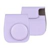 Andoer Instant Camera Storage Case PU Leather Magnetic Buckle with Shoulder Strap Compatible with Fujifilm Instax Mini 12/11/9/8, Purple, Classic view 1