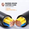 Yoursme Replacement for Garmin 010-11617-42 Transducer Extension Cable 30ft 12-Pin  Heavy-Duty Marine-Grade Sonar Extension, Plug-and-Play Shielded Cable  Corrosion-Resistant Waterproof Connectors view 4