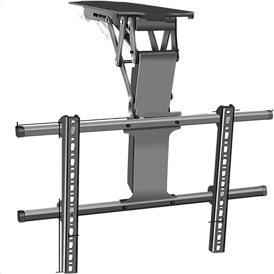 LXXW Electric TV Ceiling Mount Tilt and Swivel TV Mount for 32-70 inch Screens, Folding Motorized Sloping Roof Mount for Most TVs