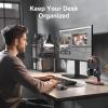 UPERGO Walnut Headphone Stand, Wood Headset Stand for Desk, Universal Headphone Holder with Storage Base for Gaming, Airpod max, Bose,Razer view 3