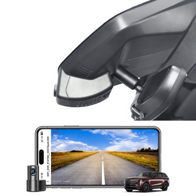 Mangoal Front 4K & Rear 1080P Dash Cam fit for Cadillac Gen5 Escalade/Escalade ESV 2021 2022 2023 2024 2026(Model A), Sport Premium Luxury Platinum V-Series, UDD 2160P Video, WiFi & App, 128GB Card