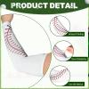 Cozypower 12 Pairs Baseball Sleeves for Youth Boys Sports Arm Softball Compression Kids Arm Sleeves for Sun Protection(YM,White) view 4