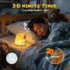 UNEEDE Cute Capybara Night Light, Novelty Animal Silicone Nursery Night Light Rechargeable Table Bedside Lamp with Touch Sensor for Bedroom Living Room Squishy Capybara Stuff Boys Girls Gifts view 4