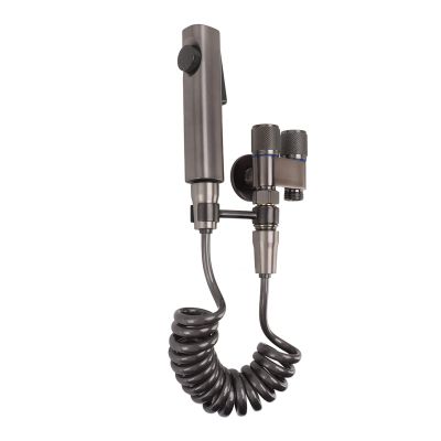 Handheld Bidet Sprayer for Toilet , Stainless Steel Sprayer Attachment for Feminine Wash and Double Switch Independent Control Bidet Attachment for Toilet , great for Feminine Wash , Cloth Diaper