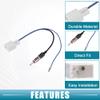 A ABSOPRO Stereo CD Player Radio Wiring Harness W/Antenna Adapter 1 Pin Wire Harness for Toyota 2010-2019 view 3