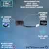 Backup Camera Replaces for 2014 2015 2016 Mazda 3 Sedan OE Part # BHN1-67-RC0A, BHN1-67-RC0 view 2