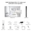 SYLVOX 24'' Smart TV Bathroom Magic Mirror Waterproof LED TV 1080P 500NITS High Brightness Dual Front Speakers Wall mounting Suitable for Bathrooms,Hotels,Saunas view 3