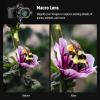 NEEWER 43mm HD Macro Additional Lens with 37-52mm Snap On Lens Mount Adapter for Telephoto Lenses, Compatible with Canon Nikon Sony Cameras, 49mm Front Thread, Dual Quick Lock Buttons, LS-40 view 3