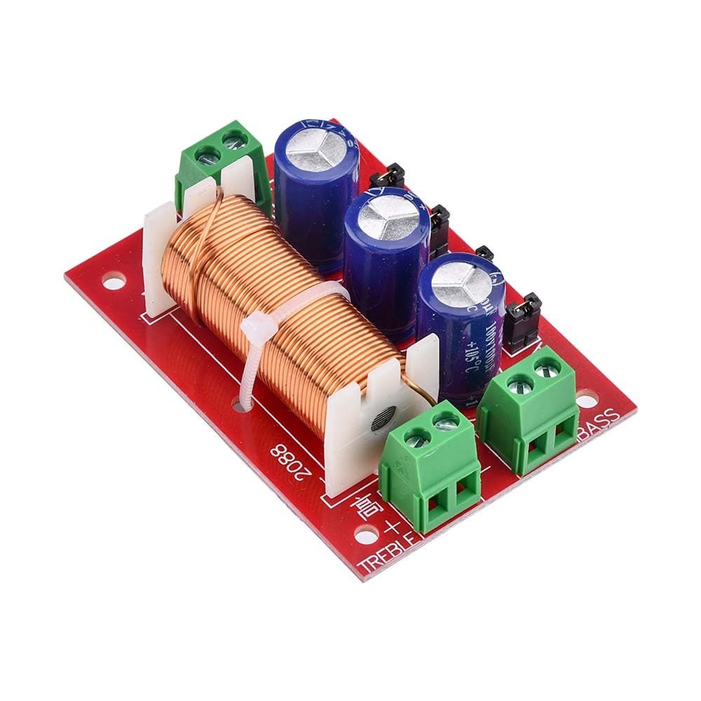 400W High and Low Bass Dual Divider Solderless DIY Debuggable Universal Audio Speaker 2-Way Splitter