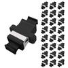 25 MPO Black Fiber Optical Coupler Key Up to Key Down 8/12/24 Core Adapter view 1