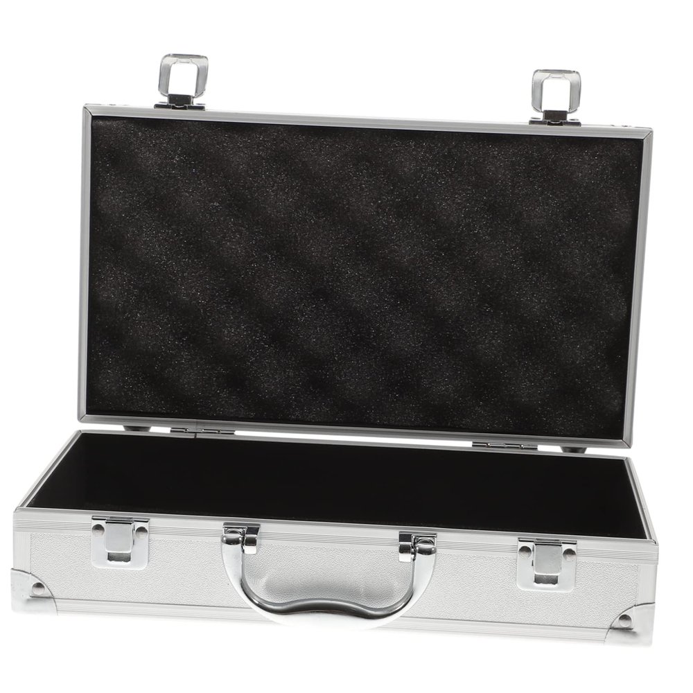 Angoily Aluminum Alloy Multi-purpose Storage Case Capacity Medicine Tools Portable Carrying Case Handle Scratch-resistant Inner Lining Design