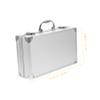 Angoily Aluminum Alloy Multi-purpose Storage Case Capacity Medicine Tools Portable Carrying Case Handle Scratch-resistant Inner Lining Design view 3