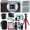 Canon PowerShot G7 X Mark III Camera w/ 1 Inch Sensor & 4k Video - Wi-Fi & Bluetooth Enabled (Silver) + PixiBytes Accessory Bundle (Renewed) view 1
