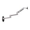 GLigeT Monitor Arm Gas Wall Mount Monitor Bracket Arm Aluminum Ultra Long Mechanical Spring Arm Monitor Support Full Motion Monitor Holder Mount Bracket, Silver Monitor Desk Mount view 1