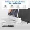 Pop up Outlet for Countertop,3.15-inch Hole Desk Grommet Power,8 Outlets 4 USB,20W USB C Fast Charging,Kitchen Island Pop Up Electrical Outlet view 2