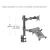 GLigeT Monitor Arm Gas Dual Arm Laptop & Monitor Stand, Full Motion Height Adjustable Arms, Mount 11-15.6" Laptop and 10-27" Monitor, Hold Up to 22lbs/arm Monitor Desk Mount view 4