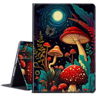 BPQOJB for All-New Fire HD 10 Tablet Case (13th Generation 10.1 inch 2023 Release) with Adjustable Stand & Auto Wake/Sleep Feature Smart Protect Cover Case - Mushroom Moon