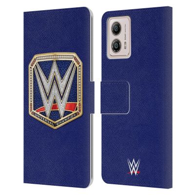Head Case Designs Officially Licensed WWE Universal Championship Title Belts Leather Book Wallet Case Cover Compatible with Motorola Moto G53 5G