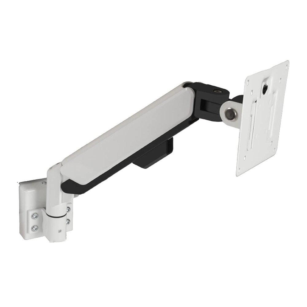 GLigeT Monitor Desk Single LCD Monitor Stand Fully Adjustable Gas Spring Monitor Stand Mount Wall Mount Tilt and Swivel Bracket for 10-32 Inch Screen, White Monitor Stand (Size : A)
