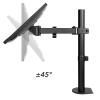 GLigeT Monitor Arm Gas Single Monitor Desk Mount Height Adjustable Monitor Stand Mount Monitor Arm Desk Mount Fits 13 to 32 Inch Screens, VESA 75x75/100x100 Monitor Desk Mount (Size : A) view 4