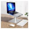 GLigeT Monitor Desk Aluminum Alloy Laptop Stand Height-Adjustable Laptop Base 11"-15.6" Laptop Desktop Stand with Cooling Holes and Non-Slip Mat Monitor Stand view 1