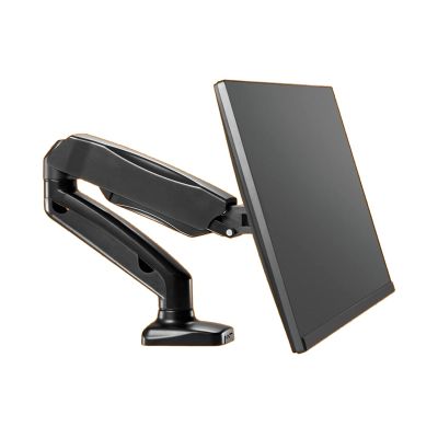 GLigeT Monitor Arm Gas Monitor Stand Single Arm Gas Spring Monitor Desk Mount Adjustable Vesa Mount Desk Stand with Clamp and Grommet Base, for Screen Within 6.5kg Monitor Desk Mount