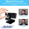 Anivia 1080p Full HD Webcam with Mic, Privacy Cover, 2M Pixels, Plug and Play, Streaming Webcam for PC, Online Calling/Conferencing view 2