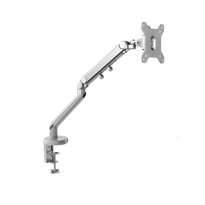 GLigeT Monitor Desk 17"-32" Dual Monitor Mount Arm Silver Mechanical Spring Monitor Stand Adjustable Aluminum Alloy Monitor Stand Desk Mount with C Clamp Monitor Stand (Size : A)