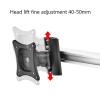 GLigeT Monitor Desk Triple Monitor Stand 15"-27" Aluminum Alloy Monitor Desk Mount Stand Adjustable Monitor Mounting Arm with 75/100mm VESA, Holds Up to 22lbs Monitor Stand (Size : B) view 3