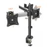 GLigeT Monitor Desk Triple Monitor Stand 15"-27" Aluminum Alloy Monitor Desk Mount Stand Adjustable Monitor Mounting Arm with 75/100mm VESA, Holds Up to 22lbs Monitor Stand (Size : B) view 4
