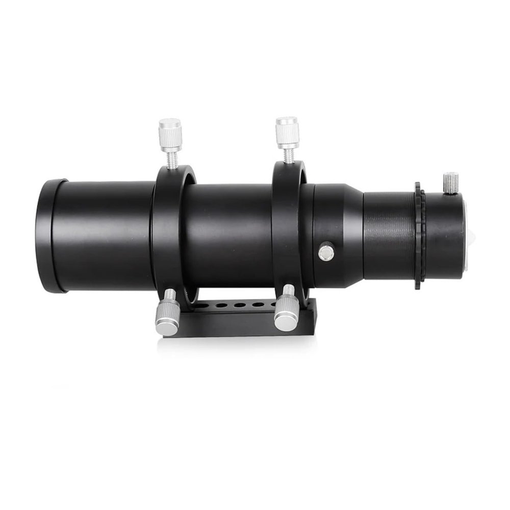 Telescope Accessory Set 50mm Guide Scope Full-Metal 6-Point Screw Bracket 1.25" for Astronomical Telescopes Telescope Camera
