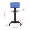 GLigeT Monitor Desk Monitor Mobile Cart 15""-34"" Floor-Standing Monitor Mounting Bracket Height-Adjustable Monitor Stand with Wheels and Keyboard Bracket Monitor Stand (Size : B), yuqing2022 view 2