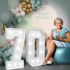 3FT Marquee Numbers 70, Large Light up Numbers 70th Birthday Decorations view 1