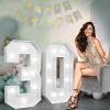 3FT Marquee Numbers 30, Large Light up Numbers 30th Birthday Decorations view 1