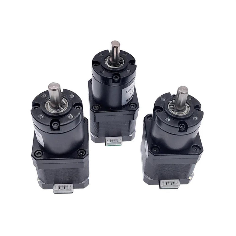 3.71:1-139:1 ratio NEMA17 42BYG stepper motor 40mm body length with planetary gear stepping motor with gearbox (Size : PG100)