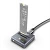JMT M.2 SSD Reader 10Gbps with Write Protection Compatible with NVMe/SATA to USB-C PCIe SSD Docking Station (NVMe/SATA Dual Protocol) view 1