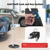 AboveTEK Anti Theft iPad Floor Stand, Robust Security Kiosk POS Tablet Stand, Height Adjustable Secure Holder Enclosure w/Lock and Key Mechanism for iPads/iPad Air/iPads Pro, Ideal for Retail Business view 2