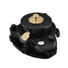Black Three-Jaw Tribrach T5 Fixed Adapter 5/8"11with Optical Plummet for Total Station Prism view 1