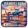 Bratislava Slovakia Sticker 4 Inch City Travel Souvenir Destination - Waterproof Vinyl Decal for Laptop Water Bottle Car Tumbler - Durable Aesthetic Long-Lasting Stickers for Adults ID44990 view 1