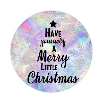 Zyadsinoudor 50 Pcs Have Yousuelf A Merry Little Christmas Vinyl Stickers Motivational Bible Scripture Vinyl Stickers Durable Round Decal Sticker Pack Perfect for Water Bottle Laptop Phone 3inch