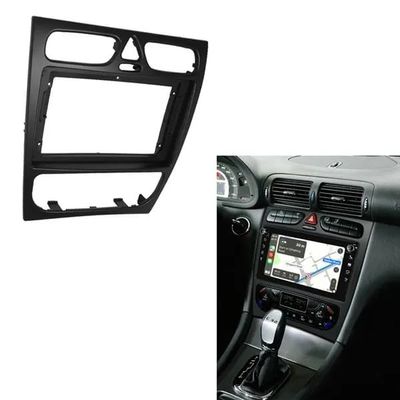 Cakievro Car Radio Fascia for Benz C Class W203 02-04 DVD Stereo Frame Plate Adapter Mounting Dash Installation Bezel Trim Kit