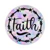 Zyadsinoudor 50 Pcs Faith Vinyl Stickers Positive Bible Scripture Laptop Stickers Waterproof Durable Round Decal Stickers for Water Bottle Laptop Stickers Cellphone Cup 3inch view 1