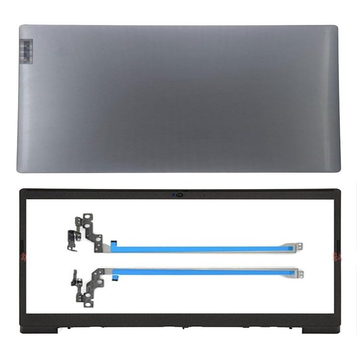 LCD Back Cover Rear Lid + Bezel + Hinges Compatible with Lenovo Ideapad L340-15 L340-15IWL L340-15API Laptop (A+B+H)